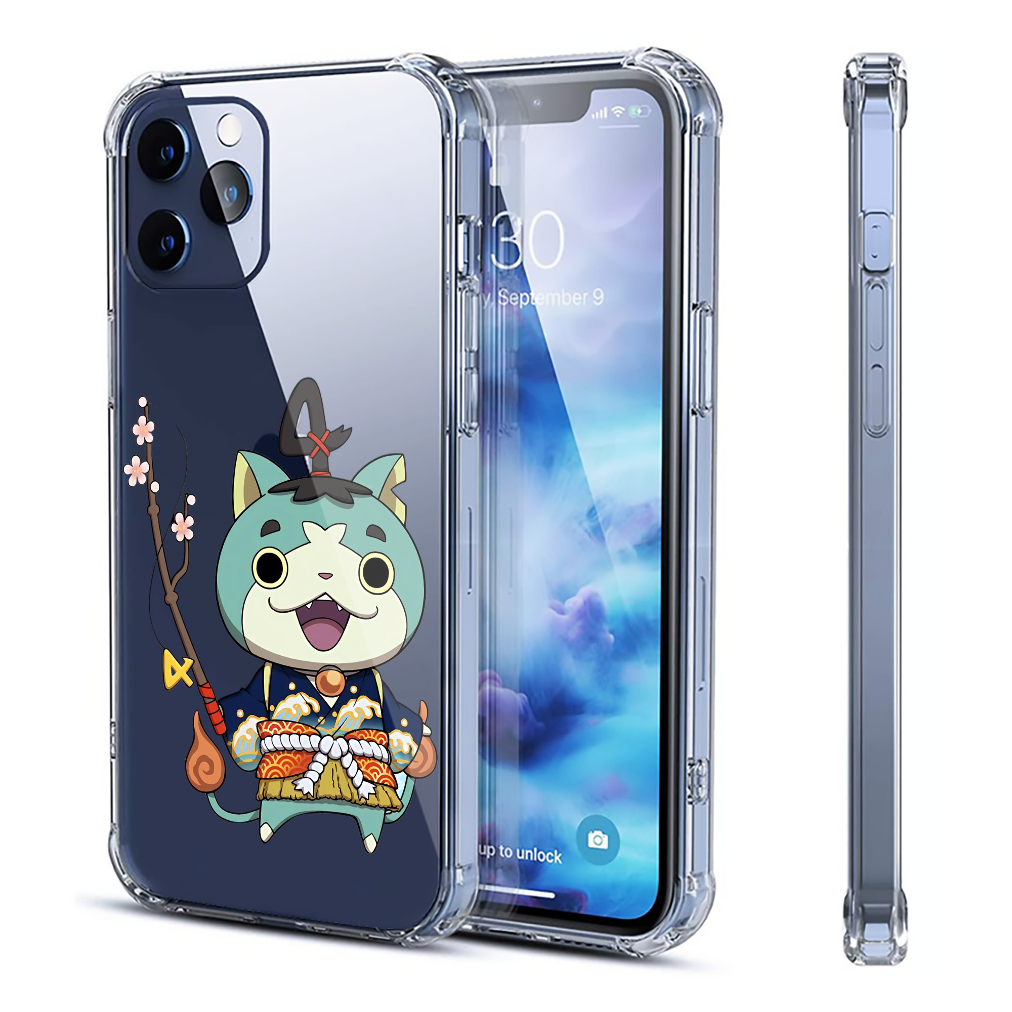 （画像用） 妖怪ウォッチ Yo-kai Watch 【iPhone 12シリーズ対応】透明スマホケース（クリアソフトケース）